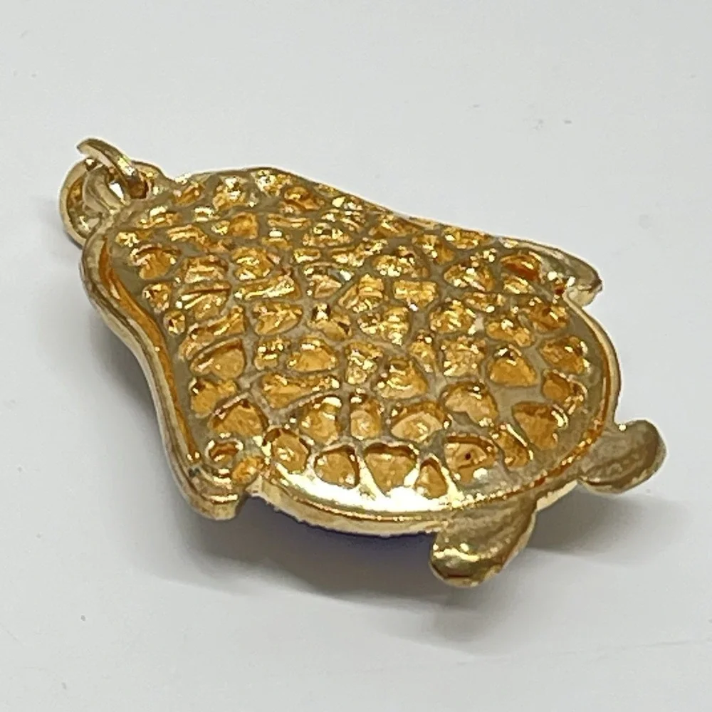 Penguin Keychain‎ Bag Charm Or Jewelry Pendant Gold Rhinestone Sparkly Bling